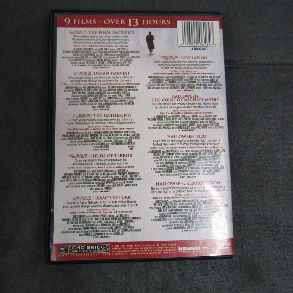 Miramax 9-Film Collection DVD Children of the Corn Halloween Horror Movie Set - Picture 2 of 2